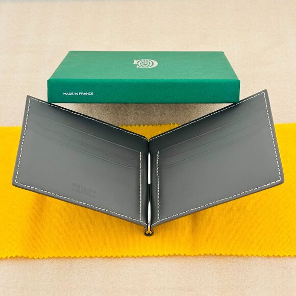 👝 New 👝 100% Authentic Goyard Saint Thomas Bill Fold Money Clip Wallet , Grey - Picture 9 of 16